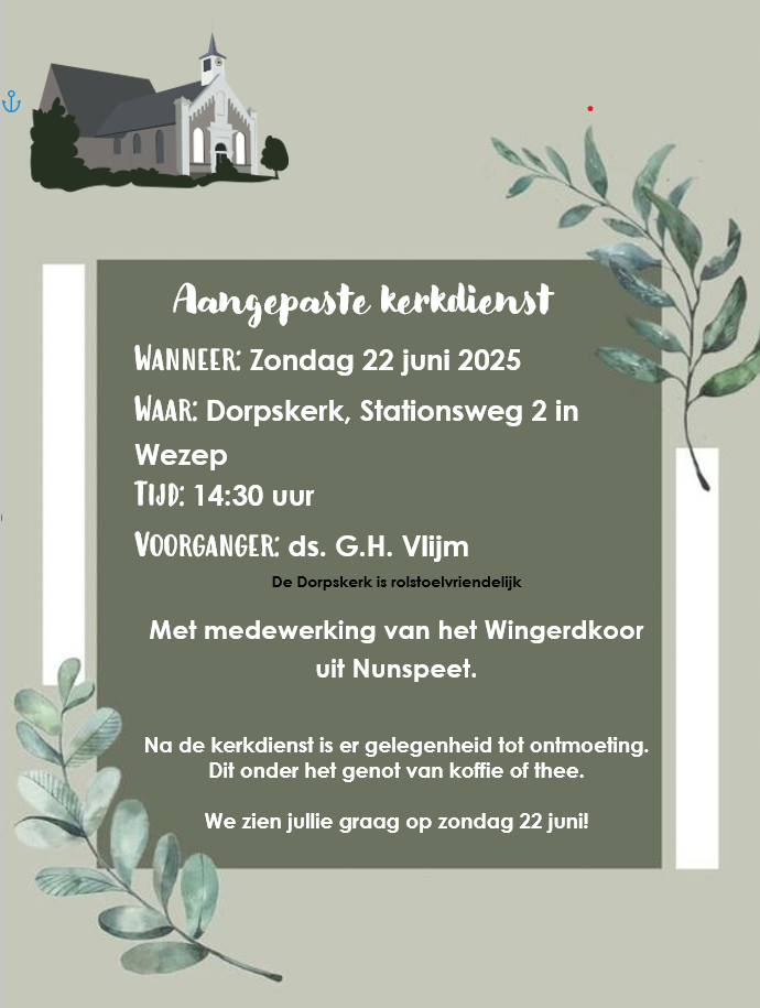 Flyer aangepaste dienst